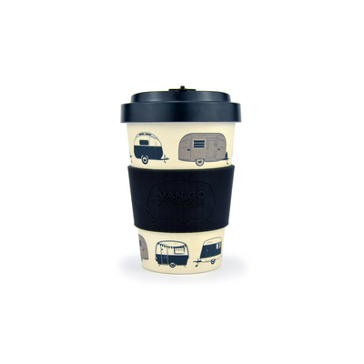 Van Go Collection Tea Coffee Travel Keep Cup Mug 400ML BLACK 