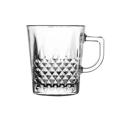 Blinkmax cut glass Retro Style Glass Tea or Coffee Mugs 