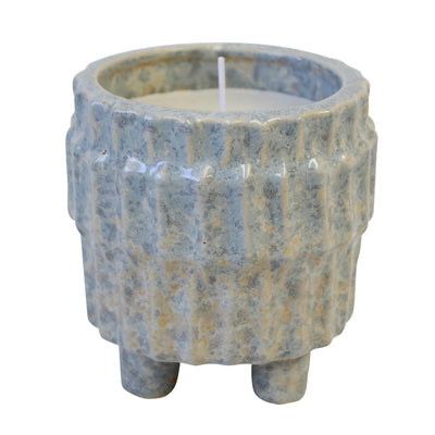 Ceramic Earthy Candles in ceramic container - Vanilla Scented