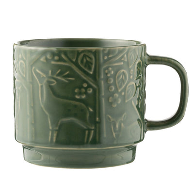 Mason Cash Forest Animal Tea Coffee Mugs - Fox green