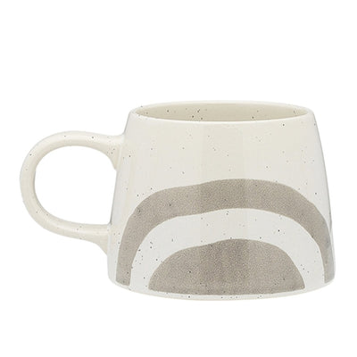 Nomad Huge Tea or Coffee Mugs 460ml Grey and cream