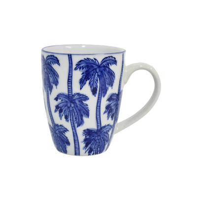 Barbados Tea or Coffee Mug Porcelain Blue & White design