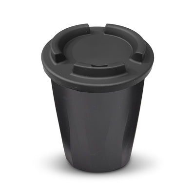 Wave Travel Cup with Silicone Sip Lid black