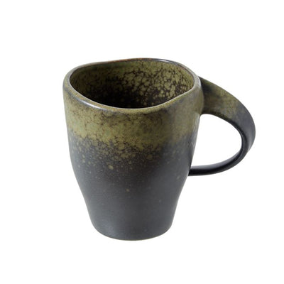 Amalfi Glazed stoneware tea coffee mug browns 250ml