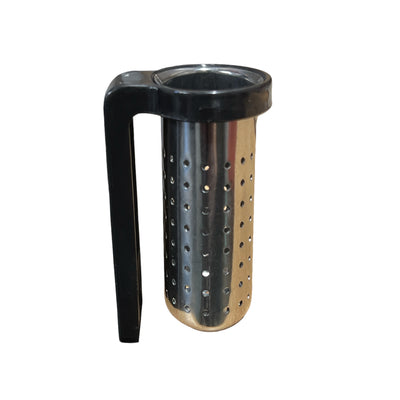 clip on stainless steel tea infuser black