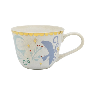 peace tea coffee mug with blue dove Christmas design