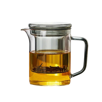 glass Borosilicate 2 cup teapot with glass infuser 400ml 
