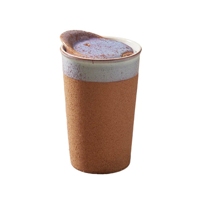 Divine lak ceramic travel mug with ceramic lid 270 ml  Raw Earth