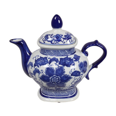 Ornamental Blue Willow Tea Pot 24cm Blue and white teapot
