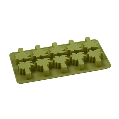 Palm Tree shaped silicone ice cube tray makes 10 cubes