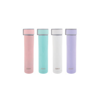 Skinny Mini Hot Cold Water Flask in 4 pastel colours