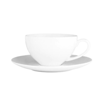 Wilkie Big Breaky Tea Cup & Saucer 400ml- New Bone Porcelain