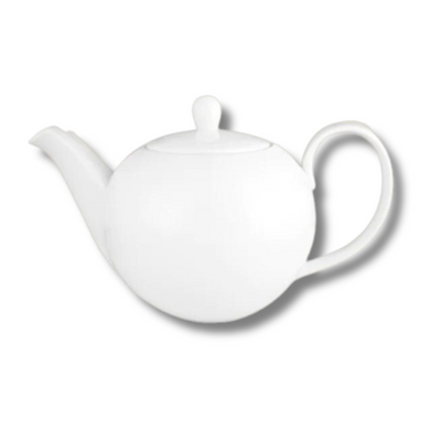 Wilkie Traditional English Style White Teapot 1Ltr- New Bone Porcelain