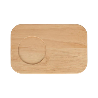 Wooden Tea Coffee Biscuit serving tray cheese board Rubberwood antislip 23cm x 15cm 