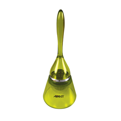 Avanti Teardrop Tea Infuser - green with drip tray holder
