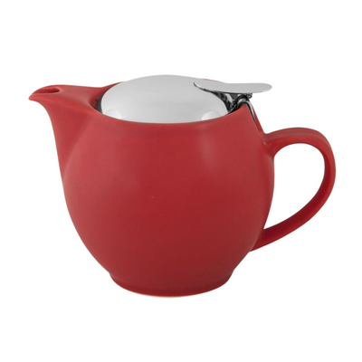 Bevande Commercial Grade Teapots with infuser basket -ROSSO RED