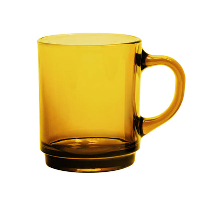 Duralex Versailles Glass Tea Coffee Mug 260ml-Amber