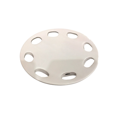 Funky serving plate with holes WHITE