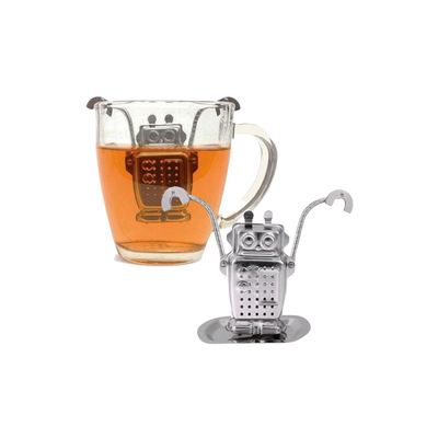 Hanging Robot Tea Infuser with Drip Tray