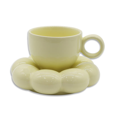 Lottie Sippin' on a Cloud - Tea Cup & Saucer baby yellow