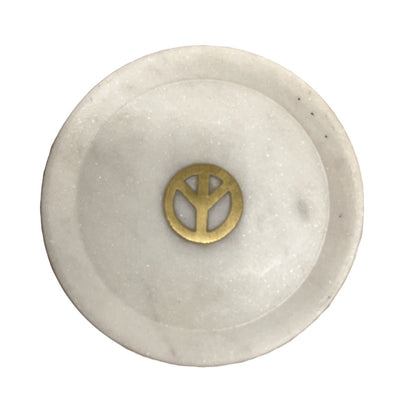 Marble Trinket Plates - Peace