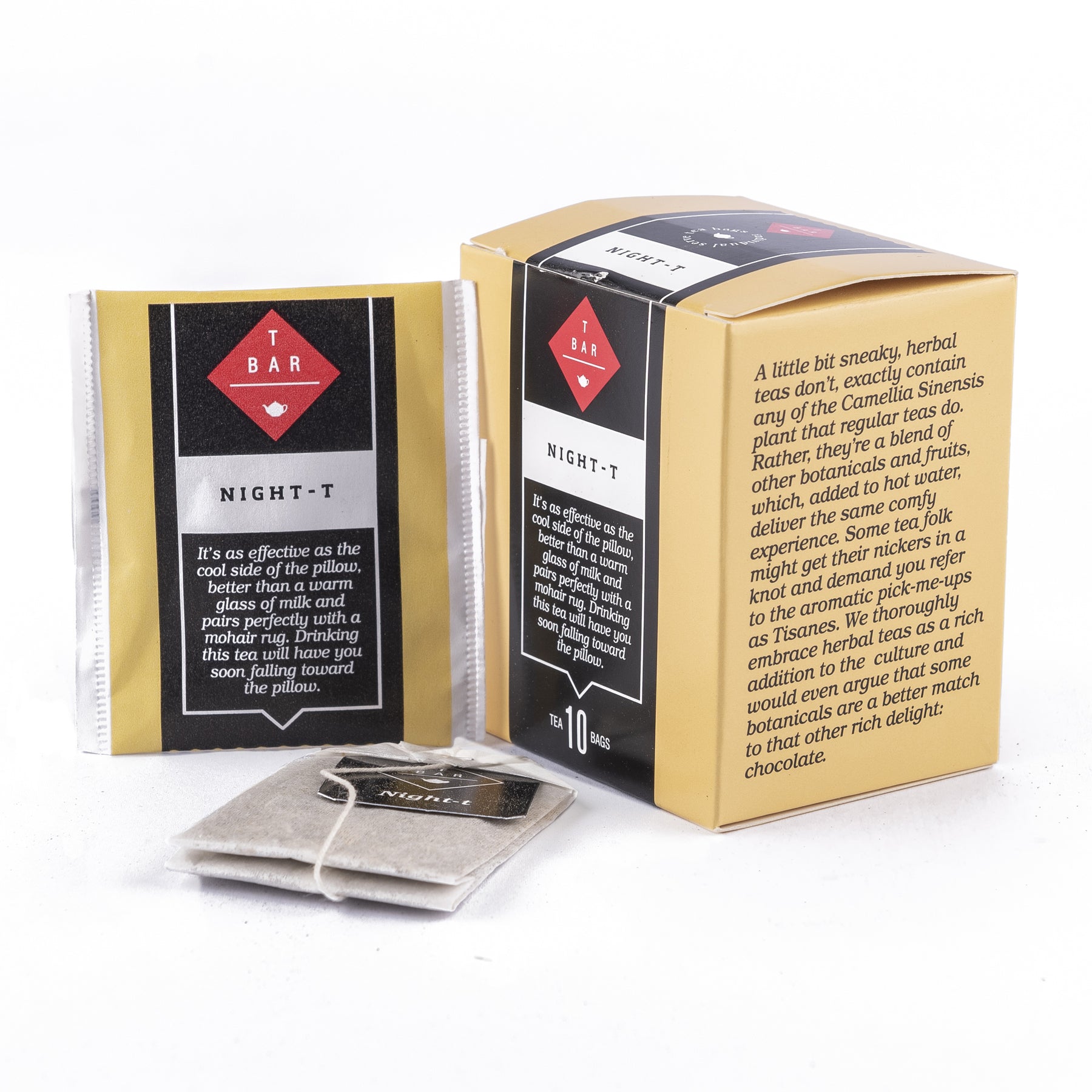 Instant Nighttime Tea Night-T Sleep Assist Herbal Tea Bags 10 pack – T BAR TEA