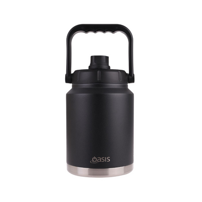 oasis black insulated thermos 2.1litre 