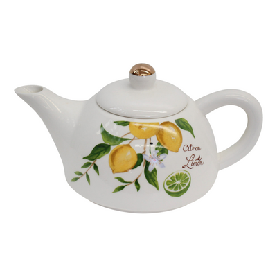 Garden Fauna Teapot Lemon design with tea infuser basket 